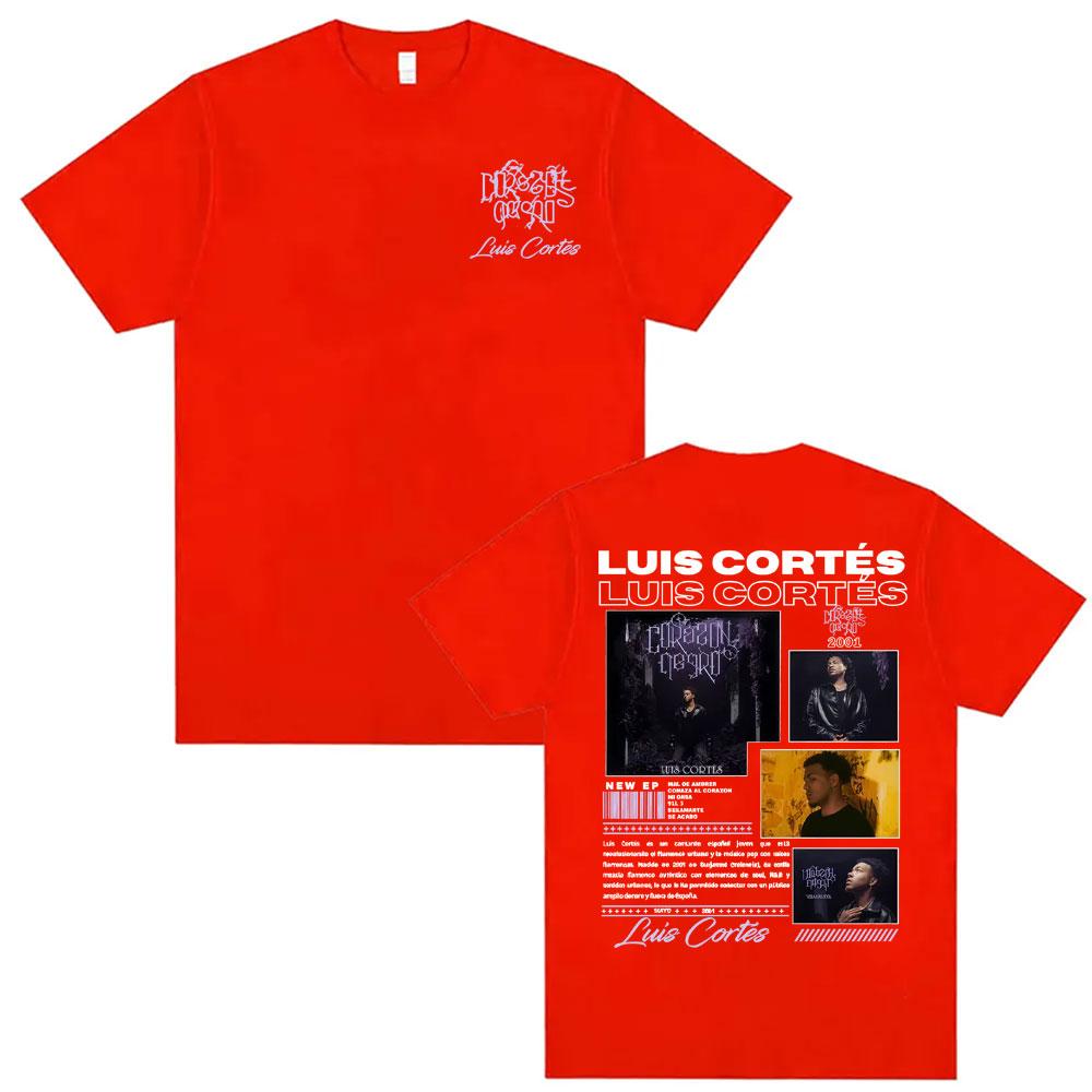 Rapper Luis Cortes Album 2026 Merch T Shirts Unisexs Clothing Harajuku Hip Hop Punk Tshirts Male High Quality 100 Cotton Tshirt
