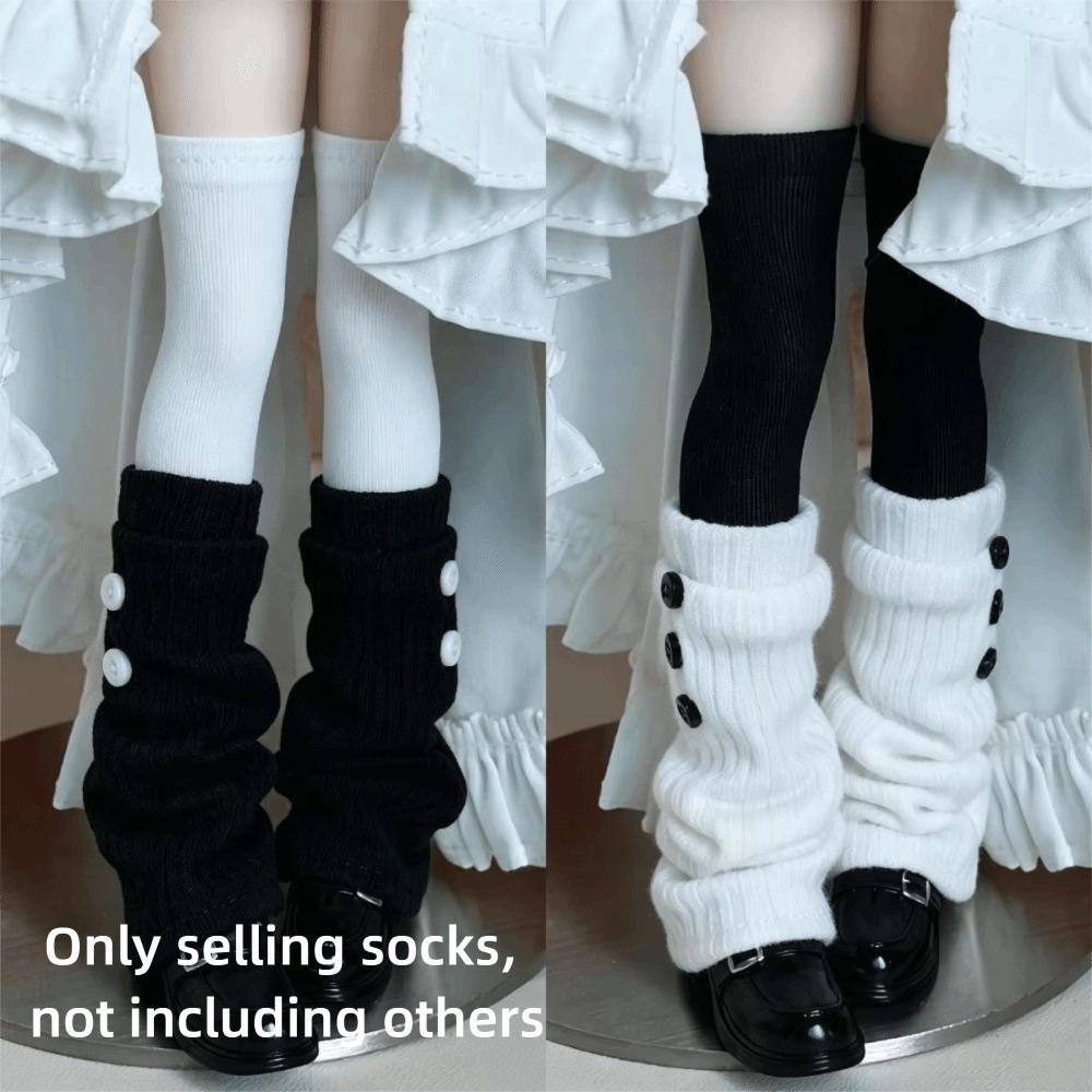 1Pair Knee High BJD Thigh Socks Doll Leg Warmers for OB22 OB24 Azone Blythe Doll For BJD Dolls
