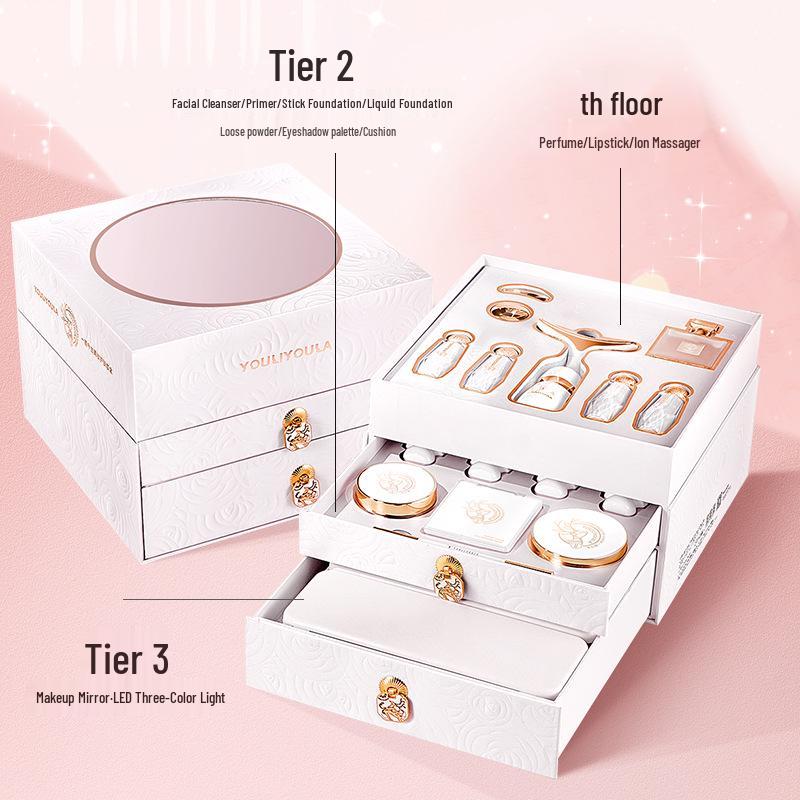 17-Piece Forever Love Makeup & Skincare Holiday Gift Set for Beginners