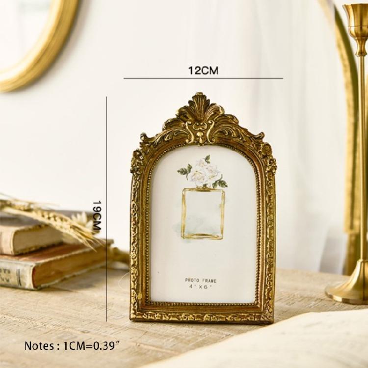 Elegant Retro Photo Frame Imitation Wood Embossed Picture Frame Home Ornaments