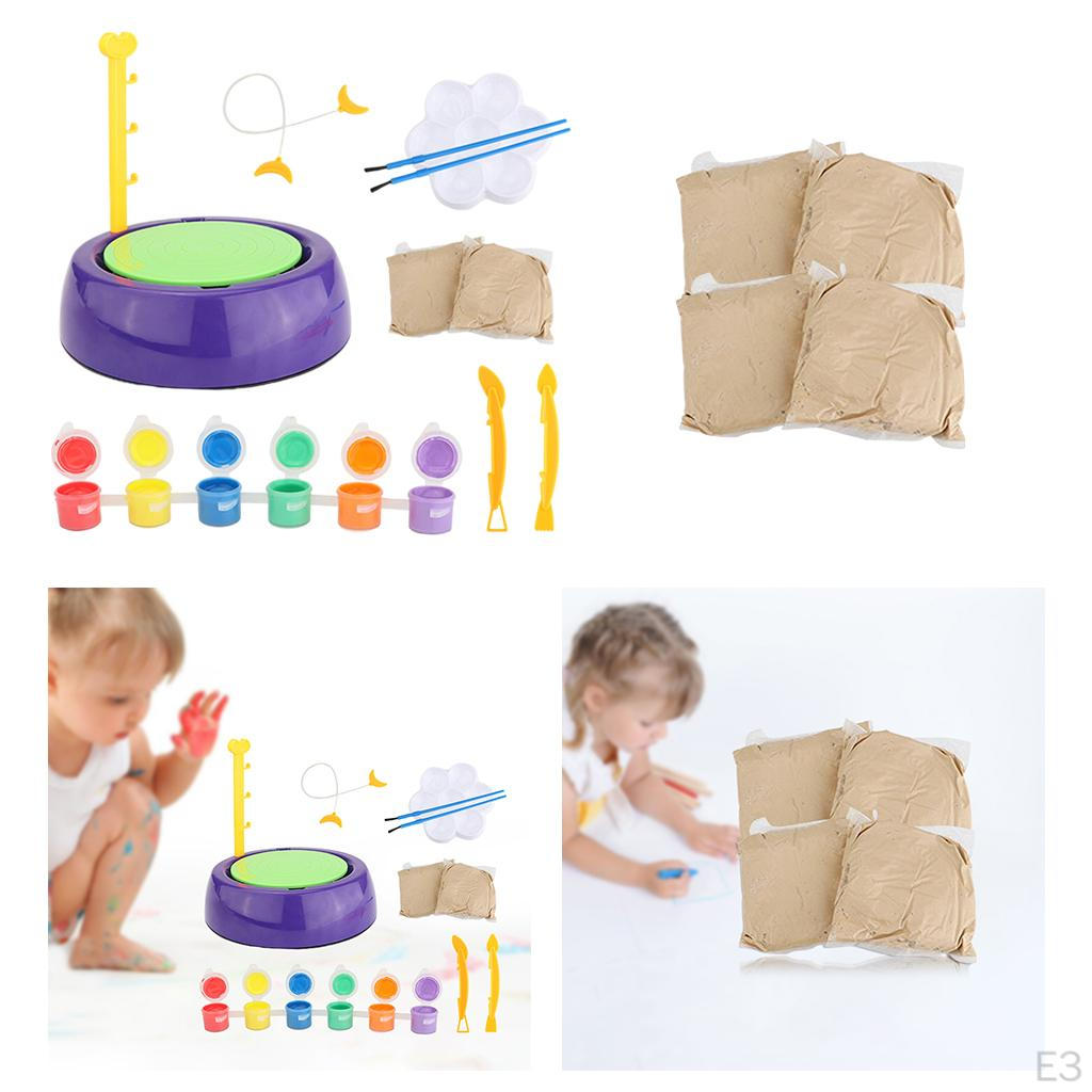 Clay Pottery Kit for Boys Girls Air Dry Modeling Kits Set Educational Toy Child
