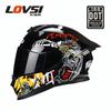 Motorcycle Helmet Men's Helmet Locomotive Full Helmet Men's and Women's Four Seasons Double Lens Helmet Electric Vehicle