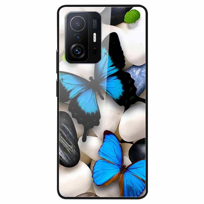 For Xiaomi 11T Tempered Glass Case Soft Bumper Hard Funda For Xiaomi mi 11T Pro Phone Case 11 T 11T Pro 11TPro Back Cover Shells