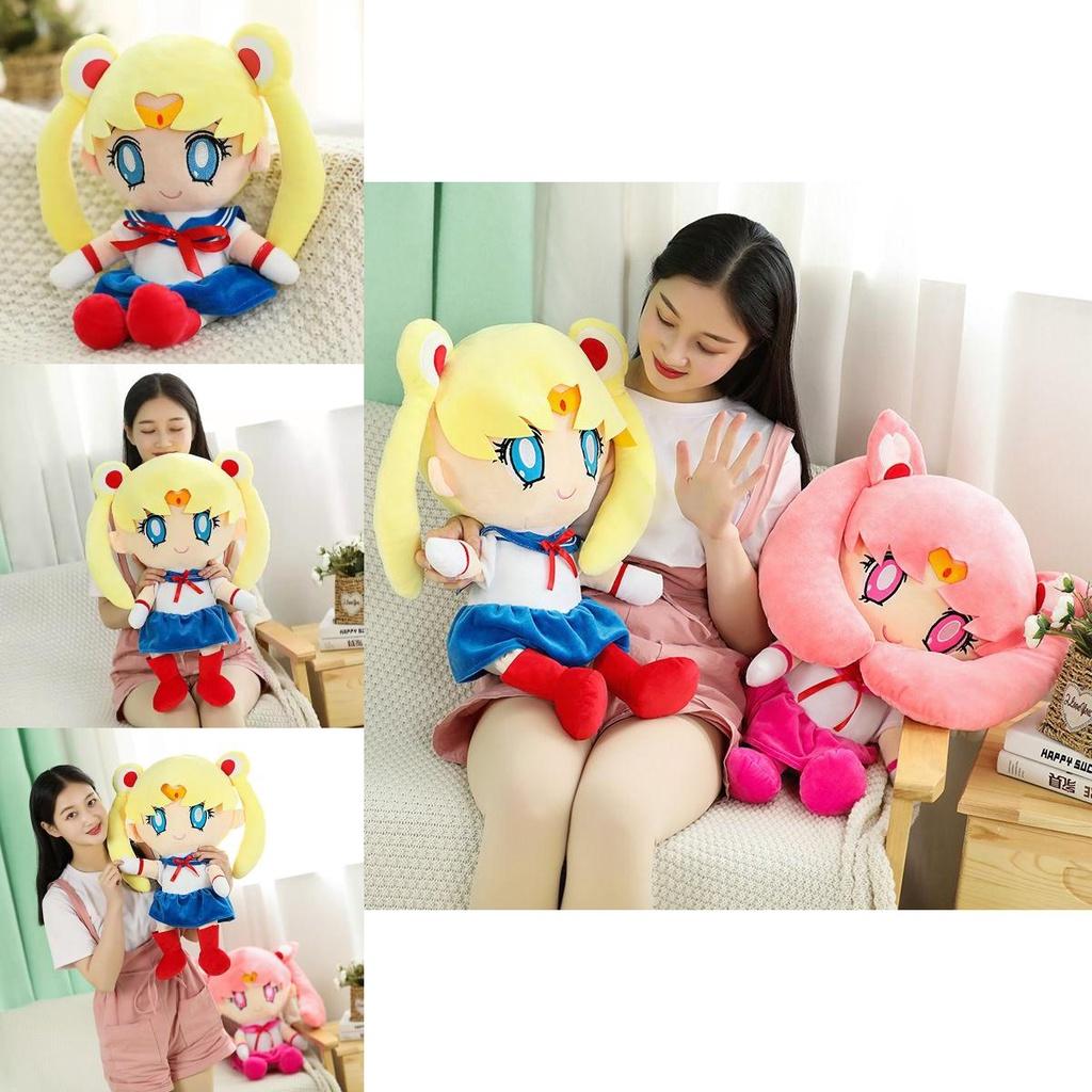 Adorable Sailor Moon Rabbit Cartoon Plush Toy With Soft Pp Cotton Stuffing For Girls