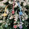 Bells Xmas Tree Hangings Pendant Candy Cane Shape Xmas Decoration  Party Supplies