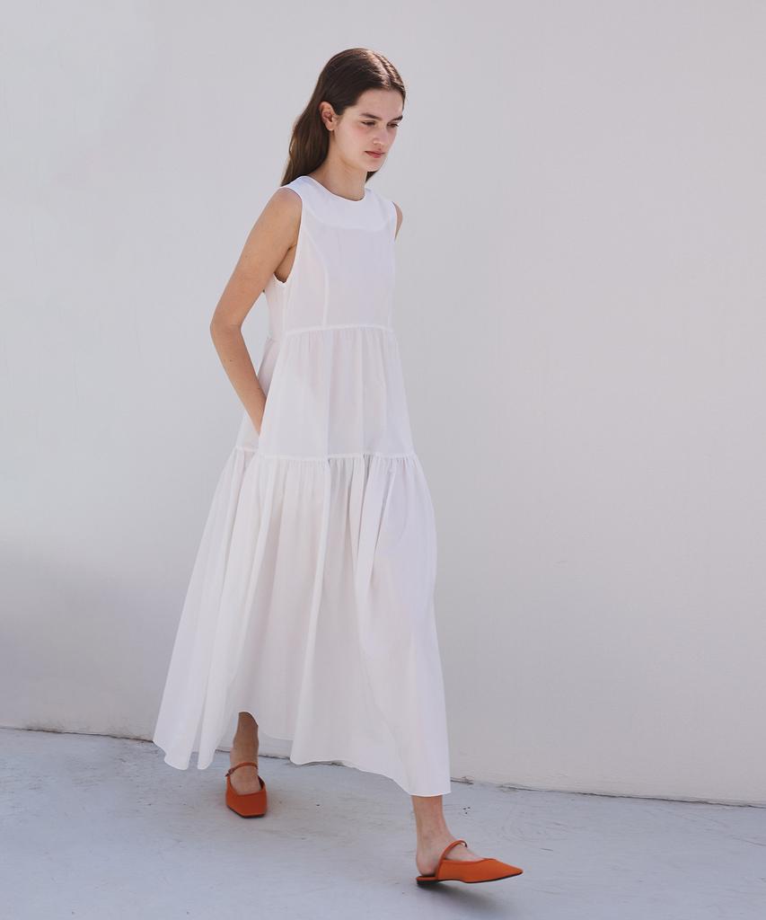 Atempo Sleeveless Dress_White