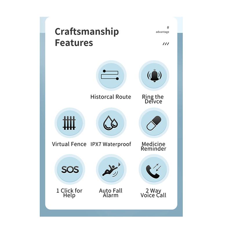 GPS + Beidou Tracker RF-V51 WIFI Compatible With 4G LTE/3G WCDMA/2G GSM SOS Alarm Two-Way Voice Tracking Waterproof-A99D