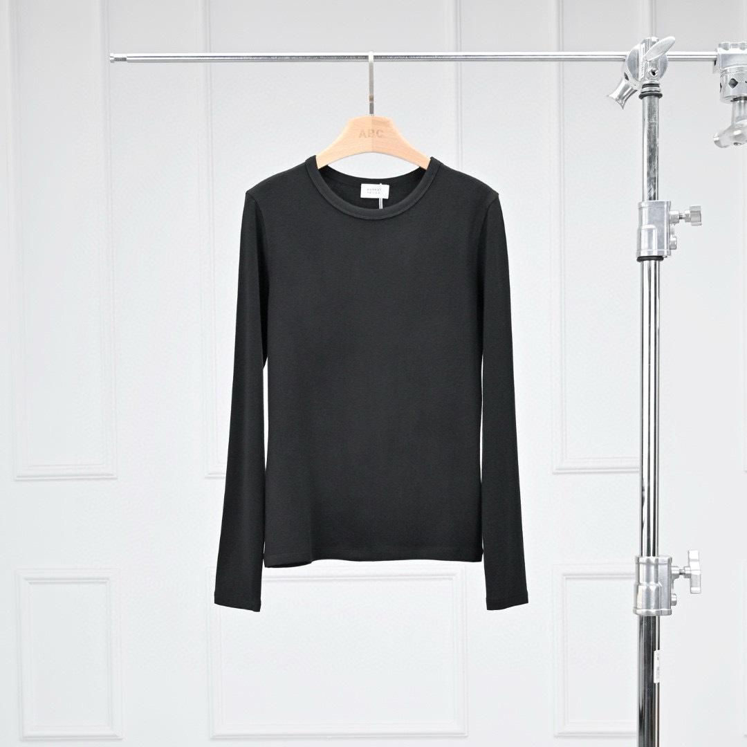 Women s Wool Cashmere Modal Blend Round Neck Long Sleeve T-shirt - Elegant and Comfortable Design Small