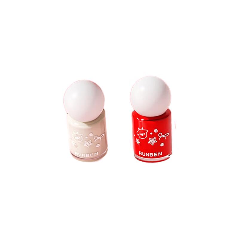 Runben Kids Water-Based Peel-Off Nail Polish 2-Pack