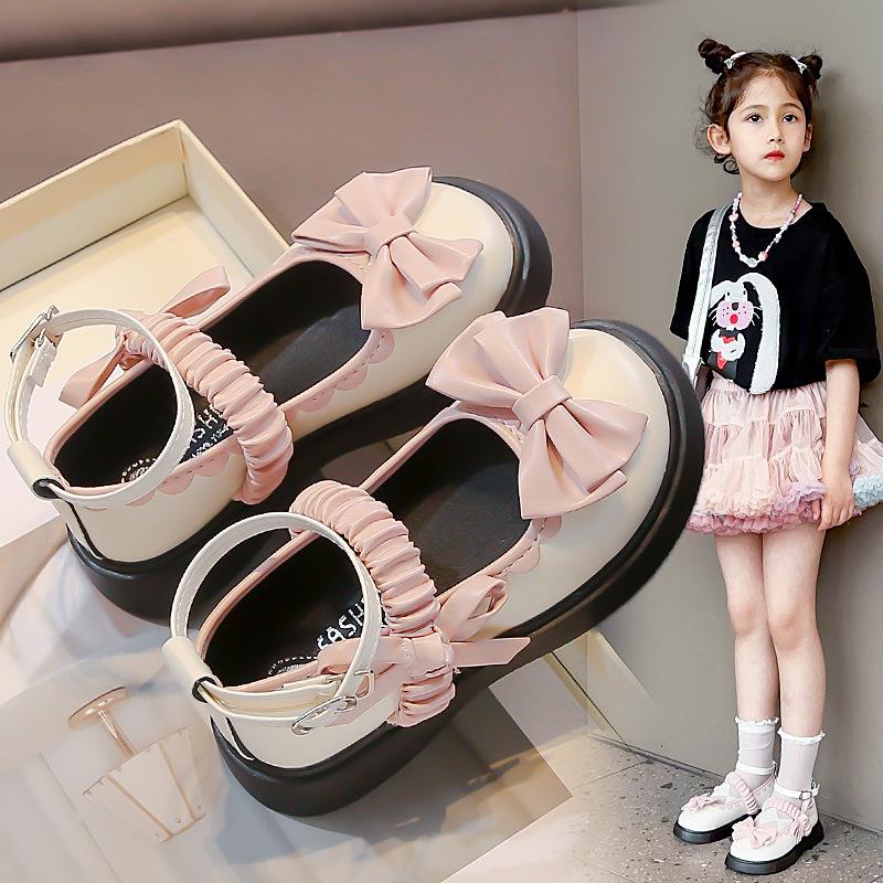 Scarpe in Pelle per Bambina Scarpe con Fiocco Scarpe Mary Jane per Bambina Scarpa per Bambina Piccola Scarpe in Pelle Traspirante per Bambina Zapatos Niña