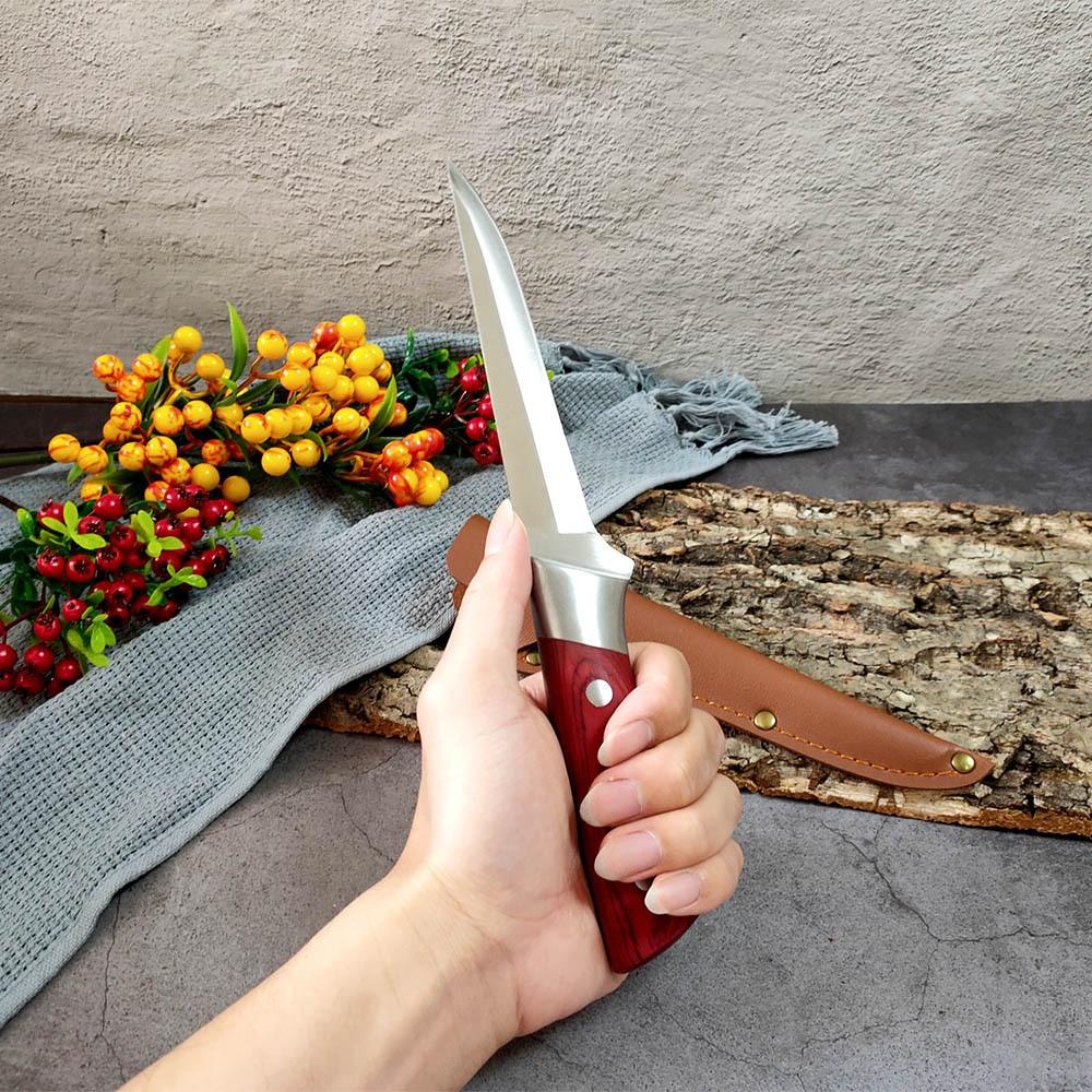 Stainless Steel Boning Knife Chef Knife Kitchen Knife Cooking Knife Sharp Knife Hunting Knife