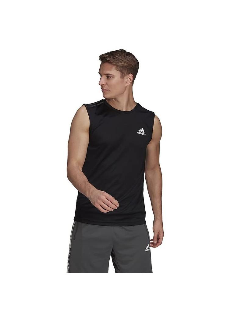 Adidas D2M Sleeveless 3-Stripes Tank Top