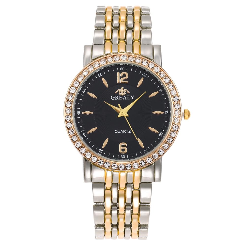 New Fashion Women Watches Casual Men Wristwatch Rhinestone Ladies Quartz Watch Stainless Steel Relogio Feminino Lady Clock Hours