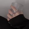 Trendy Retro Pearl Tassel Open Ring for Women