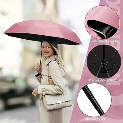 Umbrelă Ușoară cu Etui pentru Carduri Portabilă Protecție Solară UV Umbrelă Capsulă pentru Zilele Insorite și Ploioase Umbrelă Plată cu Șase Pliuri
