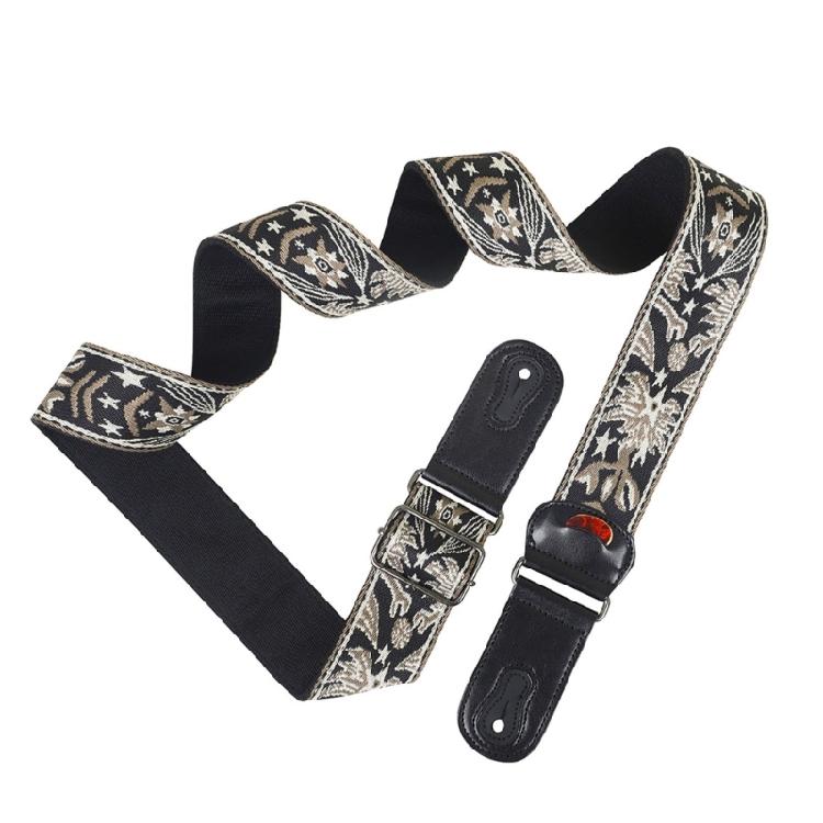 Electric Guitar Strap Adjustable PU Leather Ends Strap Acoustic Guitar Strap