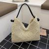 Women's Shoulder Bags Casual Wicker Woven Ladies Handmade Totes Large Capacity Summer Beach Female's Shopper Handbag