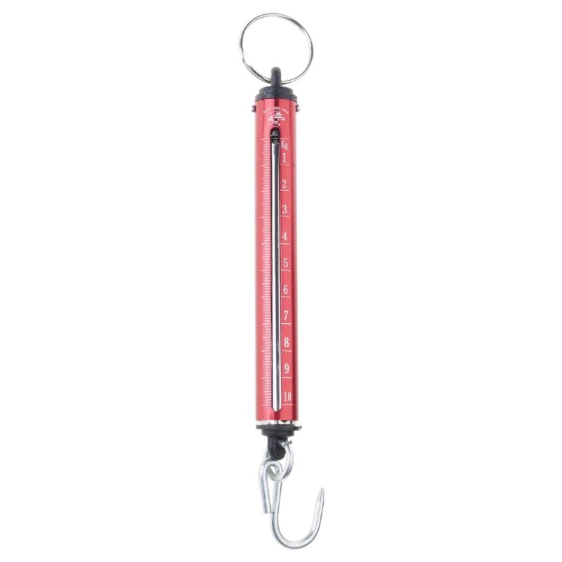 Bilancia a Molla Meccanica Portatile Cilindrica con Gancio di Sospensione Dinamometro per Pesatura Precisa Fino a 5kg/10kg/15kg