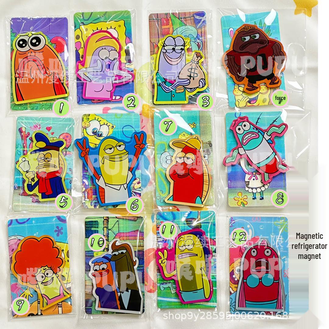 Acrylic Cartoon Bikini Bottom Fridge Magnet Sticker