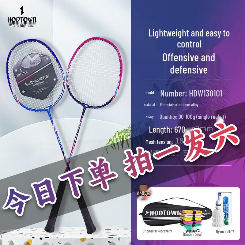 Hodtown Carbon Aluminum Badminton Racket Set