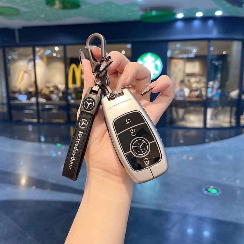 ULA5   Car Key Case Cover Protection Shell for Mercedes Benz A C E S G Class GLC CLE CLA W177 W205 W213 W222 X167 AMG Accessories