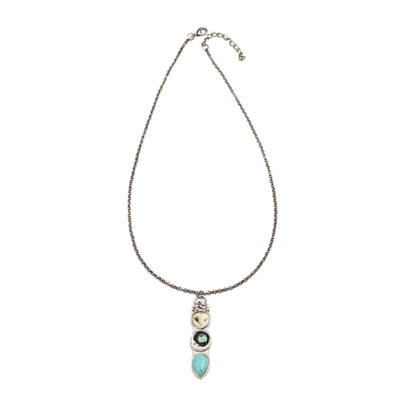 

Sturdy Turquoise Owl Pendant Necklace Ideal for Adding A Touch of Elegant and Peace to Your Bohemian Look Styles 1