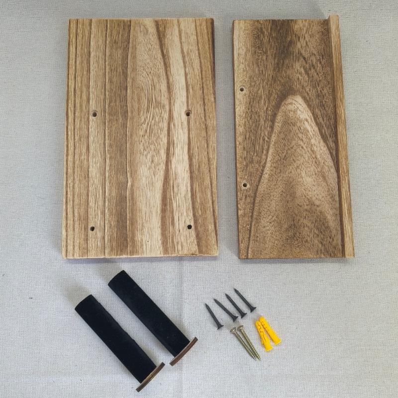 Nástěnný držák na nástroje z masivního dřeva: Stojan na kytaru, ukulele, erhu