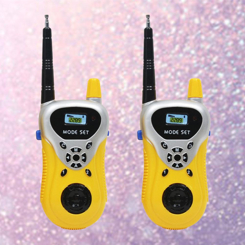 2 Stück Kinder Walkie-Talkie Handfunkgerät mit Sprachfunktion Tragbares Outdoor-Gerät für Kinder