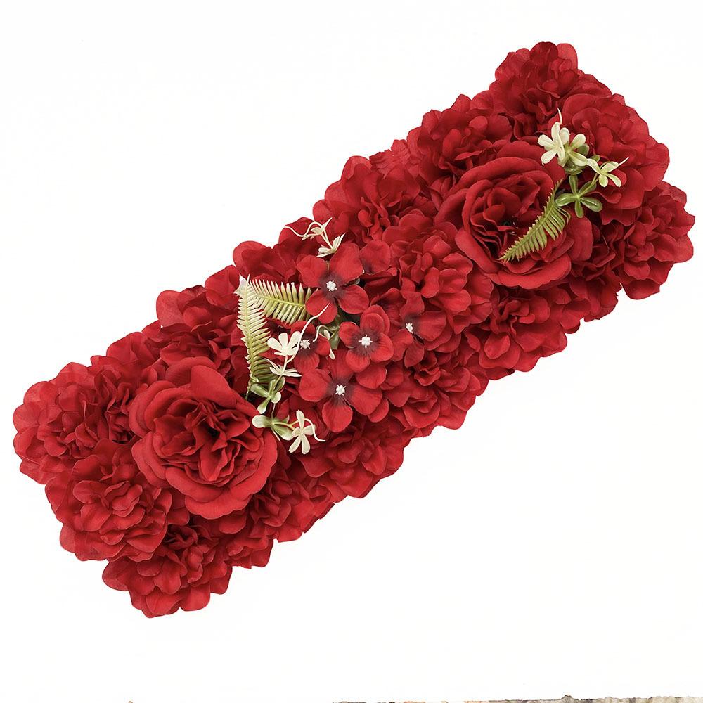 Wedding Simulation Flower Silk Flower, Decorative Fake Flower Row Hotel Flower Wall Road Lead Wedding Arch Flower Arrangement