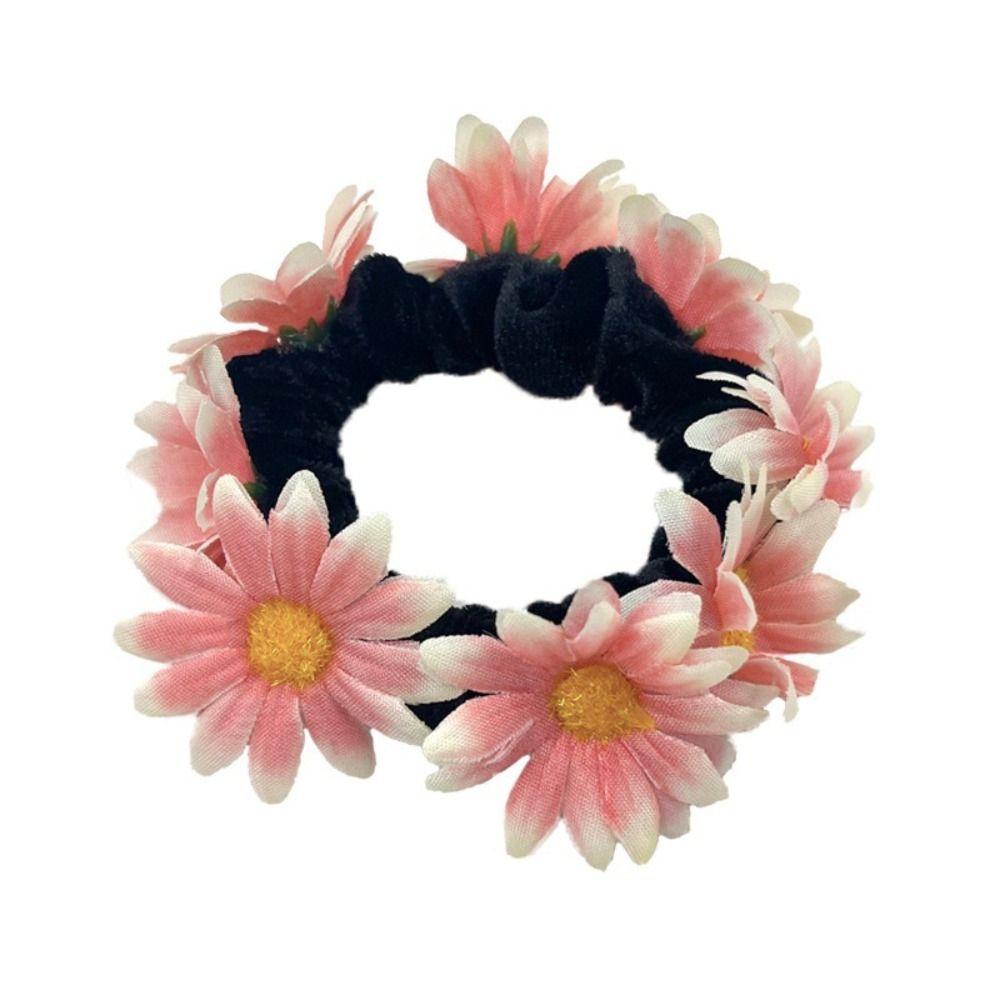 Simulace Látková Květinová Čelenka Elastické Gumičky do Vlasů Sponky Módní Čelenky Ženy Dívky