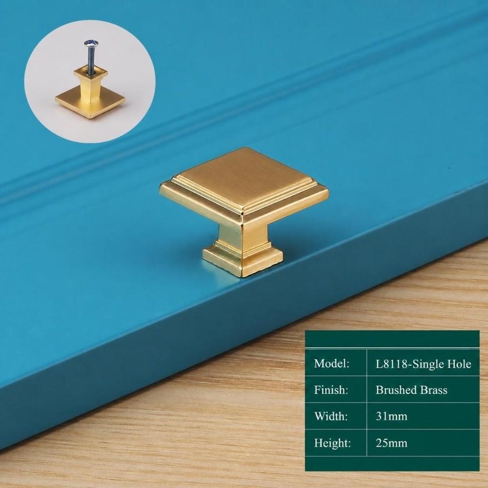 Zinc Alloy Cabinet Handles Thick Solid Door Knobs Modern Wardrobe Pulls  Furniture Hardware