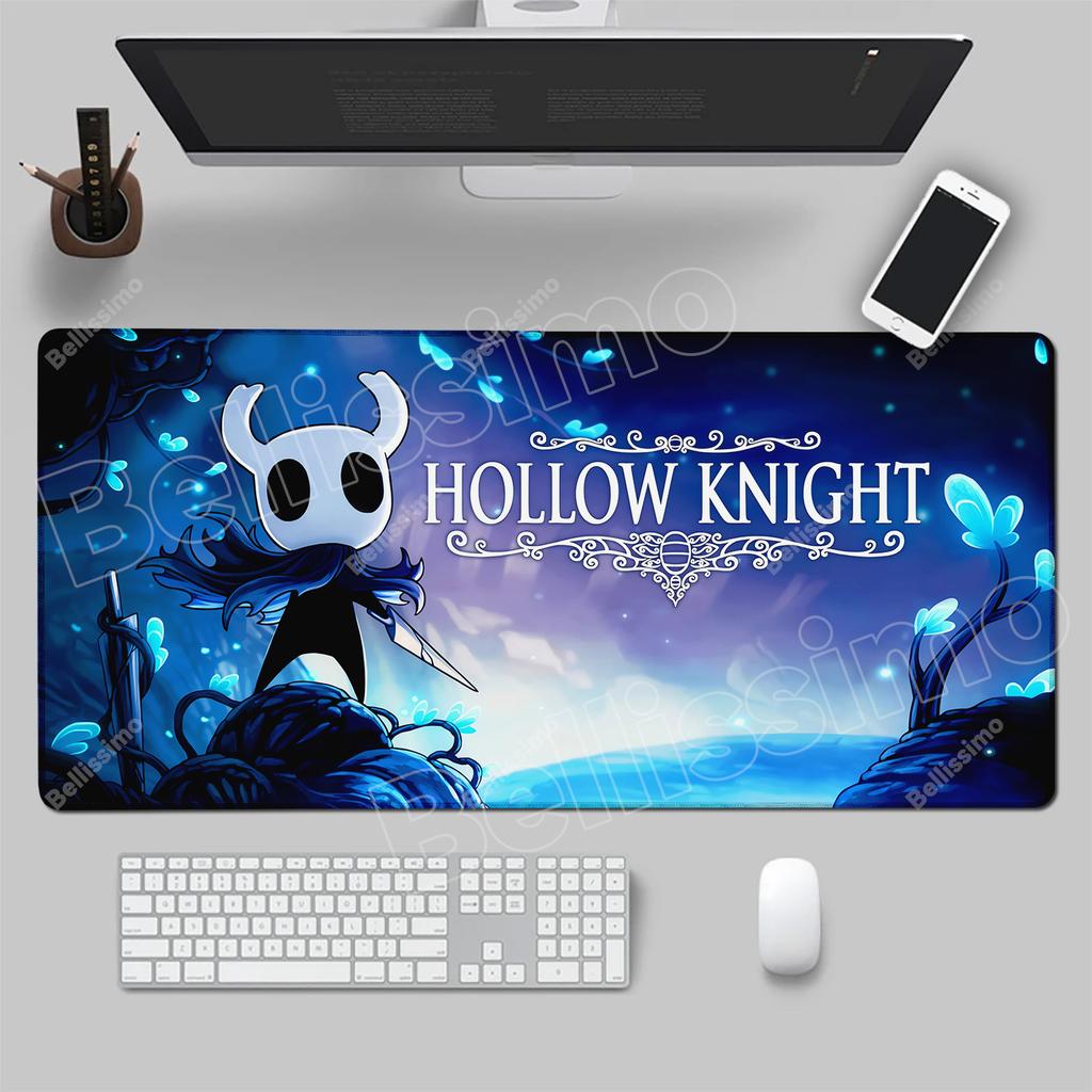 PC Anime Cute HD Table Mat Large Carpet Hollow Knight Gaming Accessories Mouse Pad Office Laptop Cartoon Game Cabinet Mausepad
