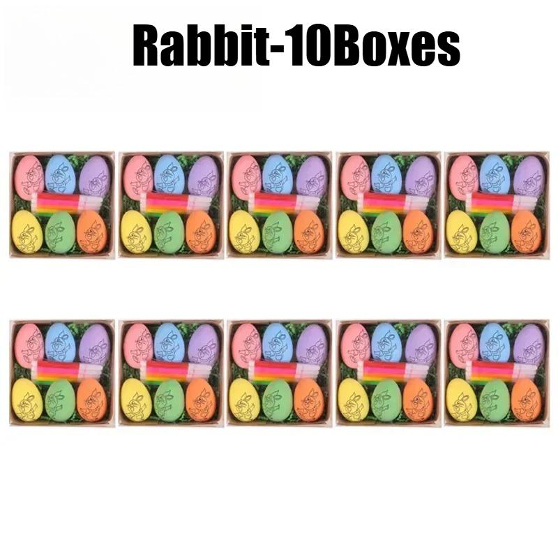 Easter Egg Decorating Kit for Kids DIY Hand Painted Cartoon Bunny Eggs Creative Home Easter Crafts Gift Set