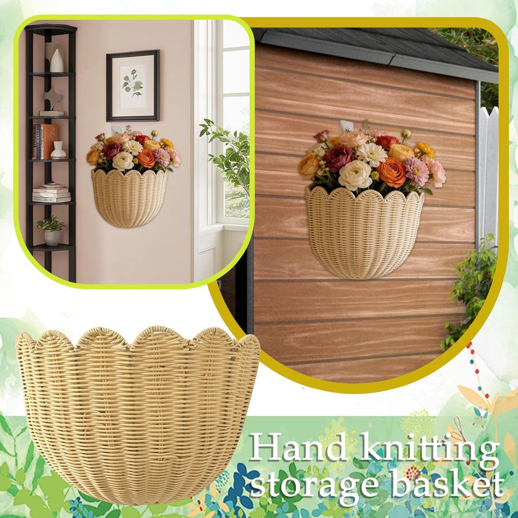 Panier en rotin tressé, idéal pour les débutants, rangement pour clés, organisateur de salle de bain, motif tournesol, panier de méditation.
