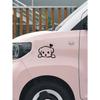 Black Dog & Heart Pattern Car Stickers, Universal Car Exterior Decorative Sticker