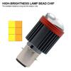 12V-80V Motorcycle led Headlight BA20D Strobe Dual-Lens Projector Headlight IP67 Waterpoof Focused Beam DRL Light White Yellow