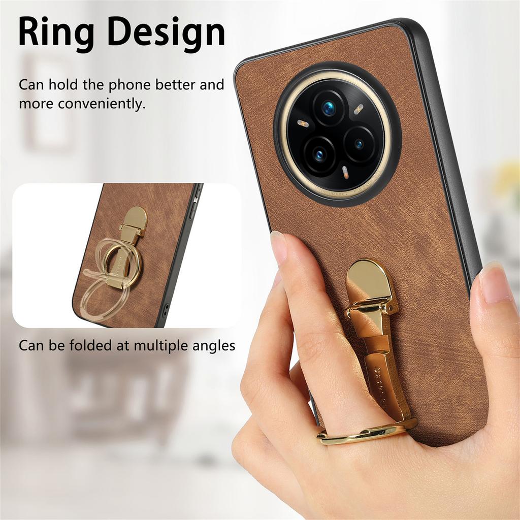 Pro Realme 14 Pro 5G Pouzdro CASENEO D22 Skládací Stojánek Retro Kožený Zadní Kryt Telefonu