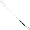Blind Cane, Folding Reflective Red Cane 43.3in, Non-Slip Aluminum Walking Stick For Blind People, Visually Impaired and Disabled