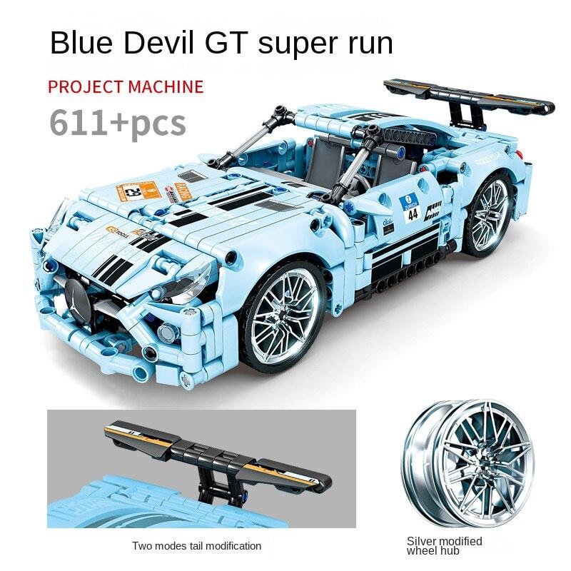 KAZI Building Block Huili Sports Car Racing Series Children's Puzzle Building Block Diy Assembly Model Boy Toy Gift