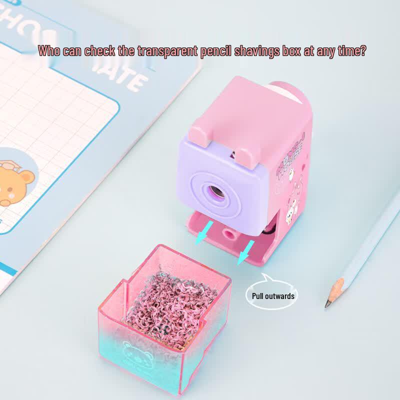 Deli Cartoon Hand-Crank Pencil Sharpener