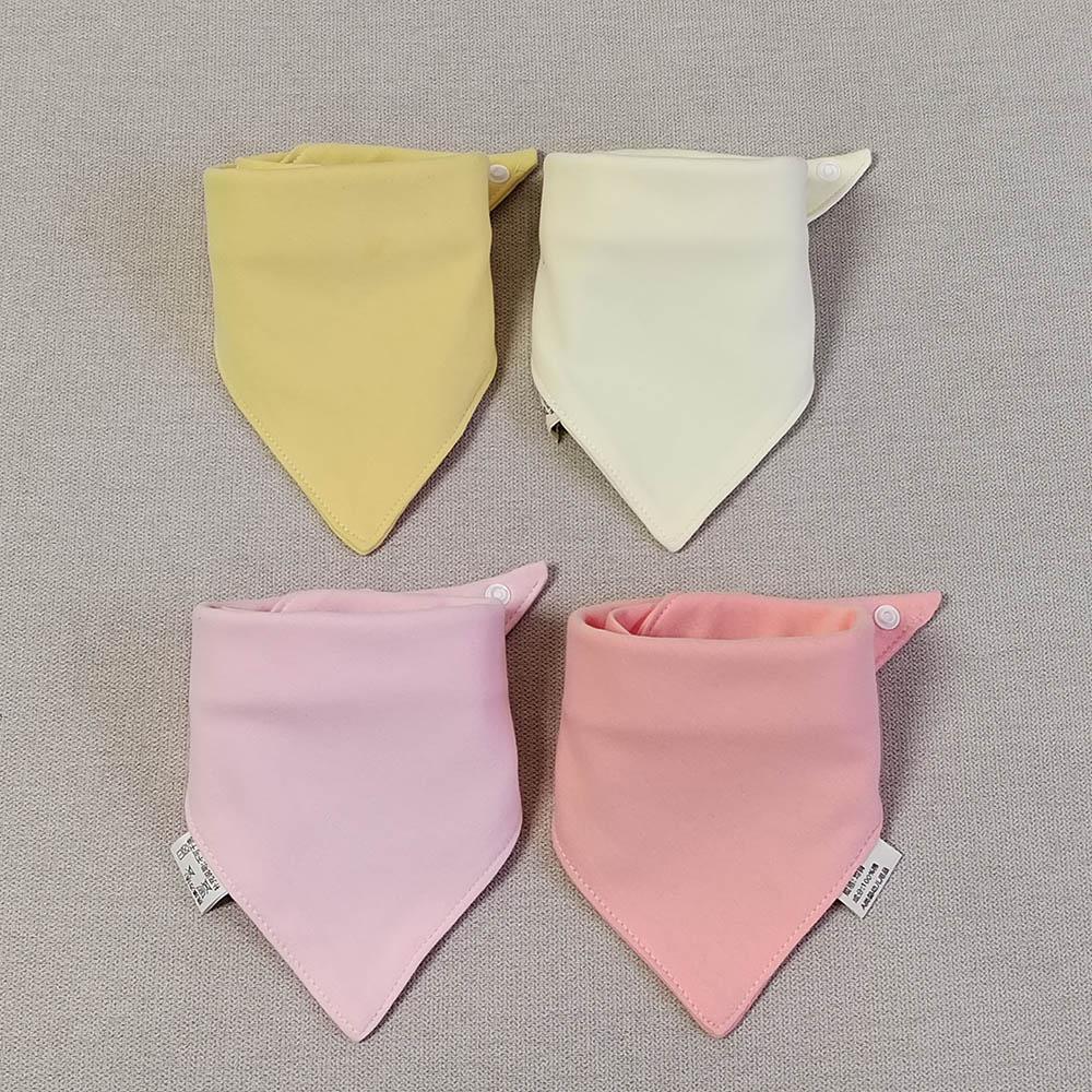 4 Pieces Baby Feeding Bibs Triangle Cotton Cartoon Newborn Baby Bandana Bib Saliva Towel Burp Cloth Infant Boy Girl Slabber