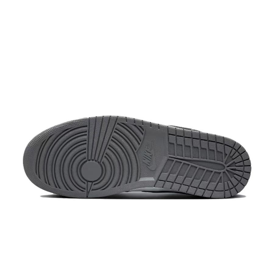 Jordan Air Jordan 1 Coverage Low Top Vintage Basketball Shoes Unisex Black White 553558-152(Team15-)