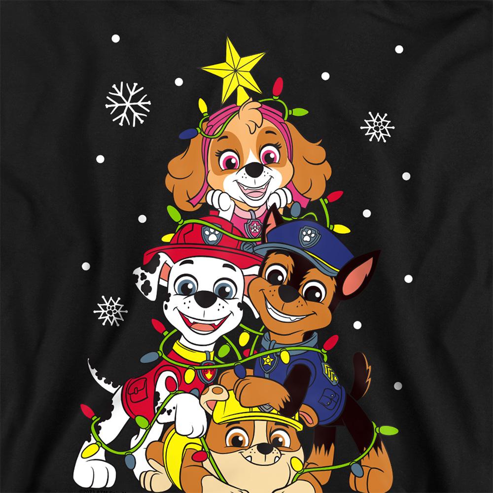 Paw Patrol Childrens/Kids Christmas Tree Pullover Hoodie