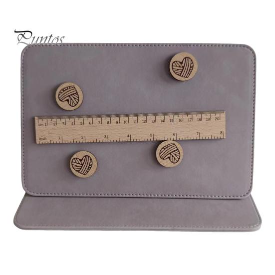 

Магнитный держатель для схем вязания крючком, складной держатель для схем для вязания крючком, доска для хранения схем для вышивки крестом, игольница, аксессуары для инструментов для рукоделия фиолетовый