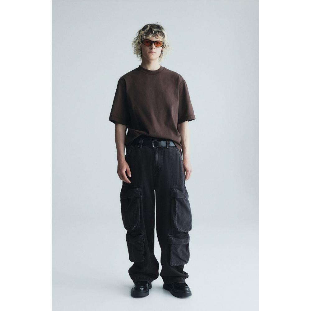 

Джинсы HM Baggy Cargo Denim Black 2830