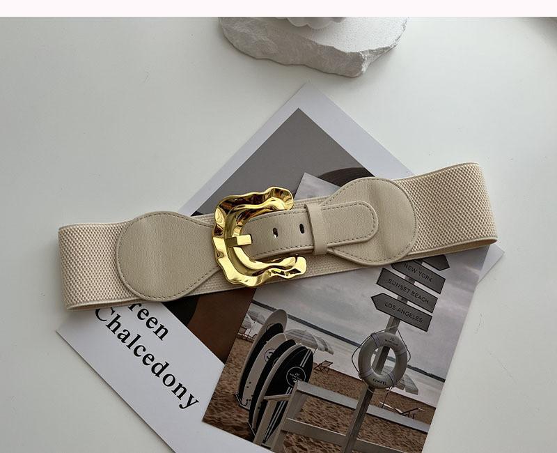 

Черный эластичный стильный пояс для женщин, идеально подходящий для модных пальто и платьев бежевый