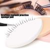 100/20PCS Sponge False Eyelash Pads Beginner Lash Map Chart Wispy Lashes Reusable Makeup Puffs Training Eyelash Extensions Tool