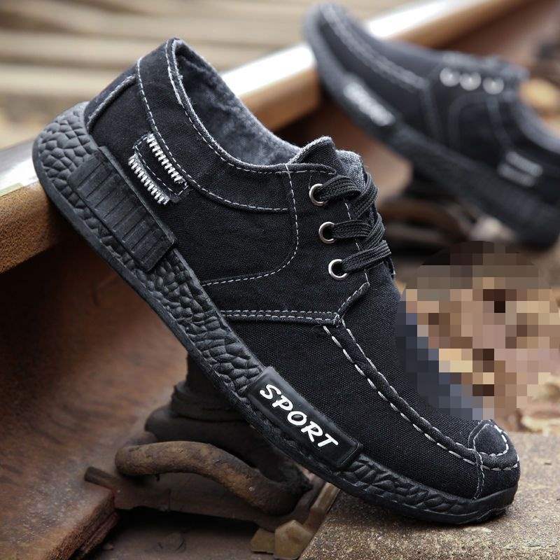 Ice Silk Cloth Shoes Men's 2025 New Summer Breathable Men's Versatile Casual Old North Cloth Shoes Korean Version of Trendy Board Shoes