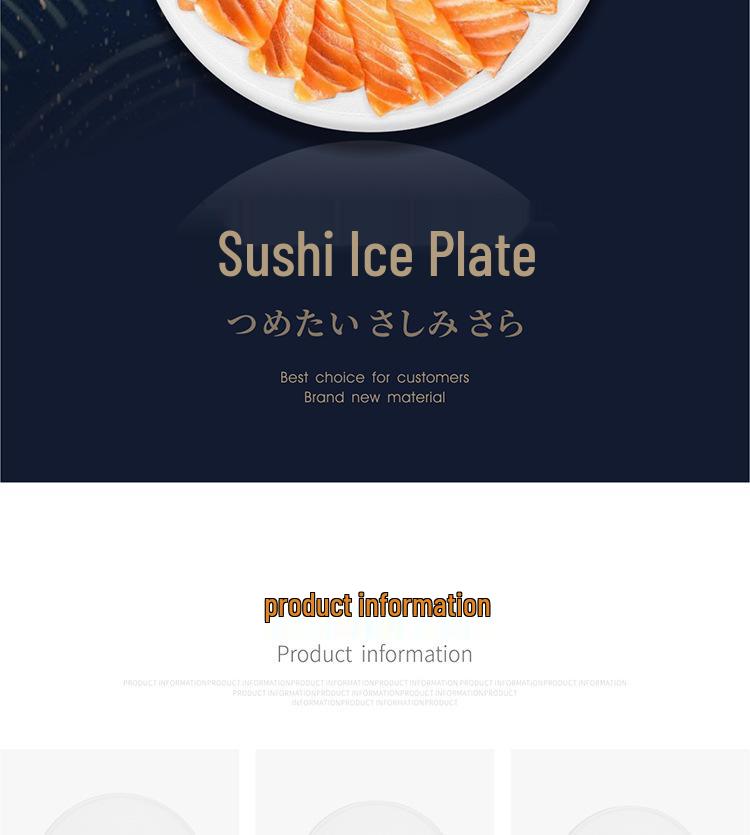 Sashimi-Eiswürfelform: Runde Sushi-Platte für Tiefkühlfisch & Lachs