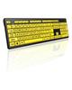 Wired Keyboard - Yellow Large Character Keyboard for Elderly,High Compatibility USB Plug-and-Play